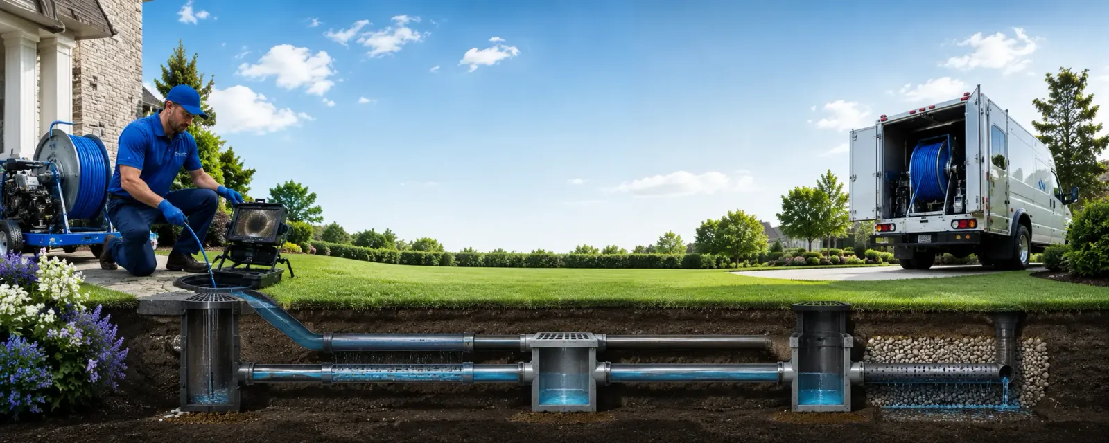 Outdoor drain cleaning information for Markle, IN
